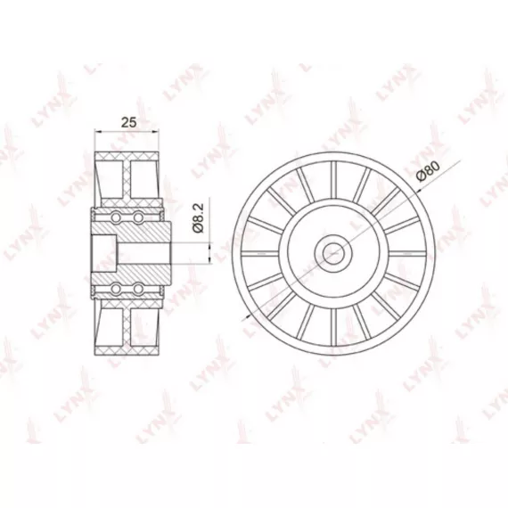Ролик натяжной/направляющий / приводной MERCEDES-BENZ 190(W201) 2.0-2.5 >93 / C200D-250D(W202) 93-00