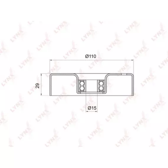 Ролик натяжного механизма / приводной MERCEDES-BENZ C180-230(W202/W203) 93-02 / E200-230(W124/W210)