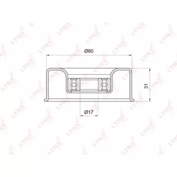 Ролик натяжного механизма / приводной NISSAN Primera(P12) 2.0 02> / Teana(J31) 2.0 03-06 / X-Trail(T
