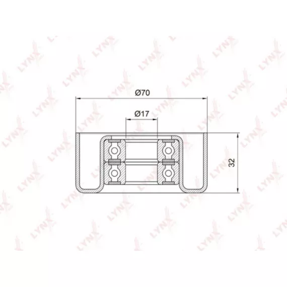 Ролик натяжного механизма / приводной TOYOTA Avensis(T22/T25) 2.0-2.4 00-08 / Camry(V30/V40) 2.0-2.4