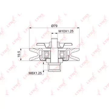 Ролик натяжной / приводной NISSAN Almera(N16) 2.2D 00> / Almera Tino 2.2D 03> / Pick Up(D22) 2.5D 98