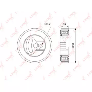 Ролик натяжной / приводной SUZUKI Grand Vitara II 1.6 05> / Liana 1.3-1.6 02> / Jimny 1.3 01> SUBAR