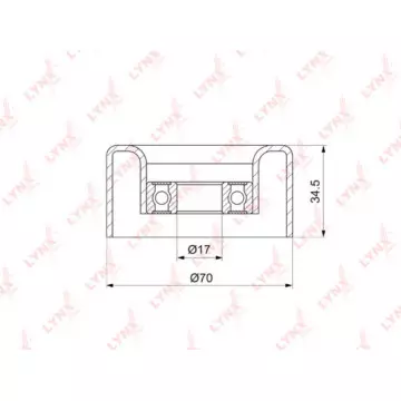 Ролик натяжного механизма / приводной NISSAN Murano(Z51) 3.5 08> / Teana(J32) 2.5-3.5 08> / Altima(L