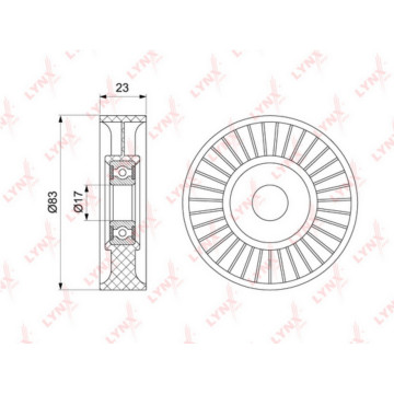 Ролик натяжного механизма / приводной OPEL Astra G 2.2 00-05 / Vectra B/C 2.0-2.2 00> / Zafira A/B 2
