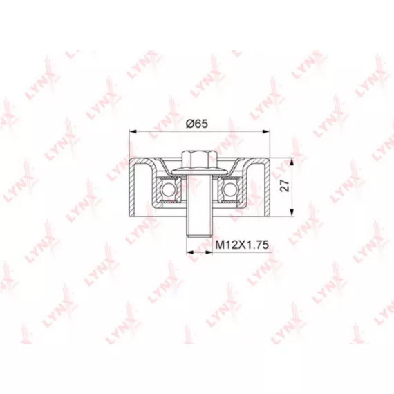 Ролик натяжного механизма / приводной HYUNDAI Santa Fe(CM/DM) 2.0D-2.2D 09> / ix35 2.0D 10> KIA Spo