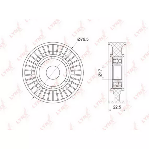Ролик натяжного механизма / приводной MERCEDES-BENZ A140-210(W168 / W169) 97-12 / B150-200(W245) 05-