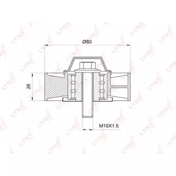 Ролик направляющий / приводной BMW 1(E81-88) 3.0 05-12 / 3(E90) 2.5-3.0 05-11 / 5(E60/61) 2.5-3.0 05