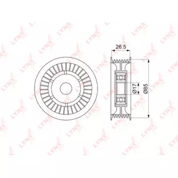 Ролик направляющий / приводной MERCEDES-BENZ E350D(W212) 11> / GL320D-350D(X164) 06
