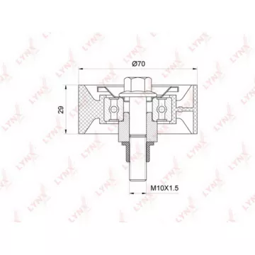 Ролик направляющий / приводной FIAT Ducato 2.3D 02> IVECO Daily III-V 2.3D 05>