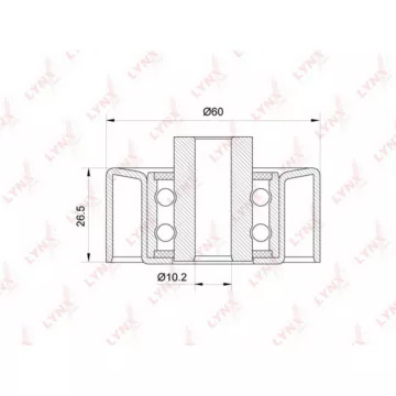 Ролик направляющий / приводной FORD Tourneo Connect 1.8D 02-13