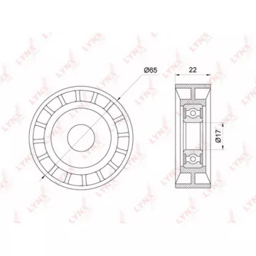 Ролик направляющий / приводной MERCEDES-BENZ A160-200(W168 / W169) 98-12 / B150-200(W245) 05-11