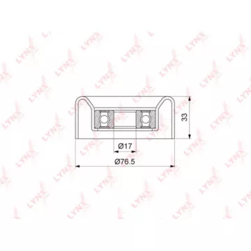 Ролик направляющий / приводной HYUNDAI H-1/Starex 2.5D 97> / Porter 2.5D 03-04 KIA Sorento(JC) 2.5D