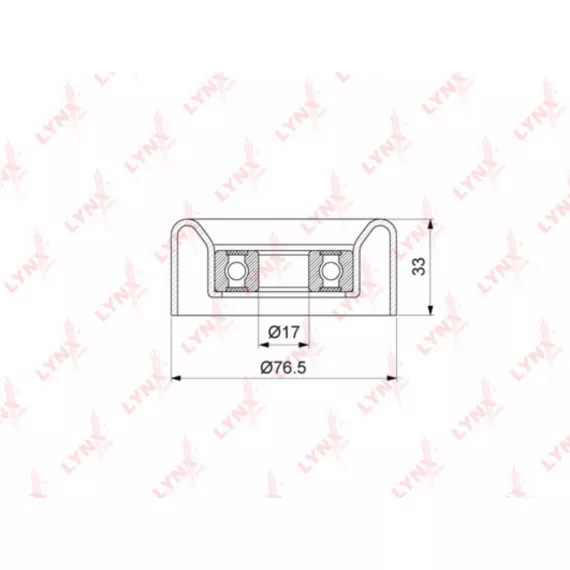 Ролик направляющий / приводной HYUNDAI H-1/Starex 2.5D 97> / Porter 2.5D 03-04 KIA Sorento(JC) 2.5D