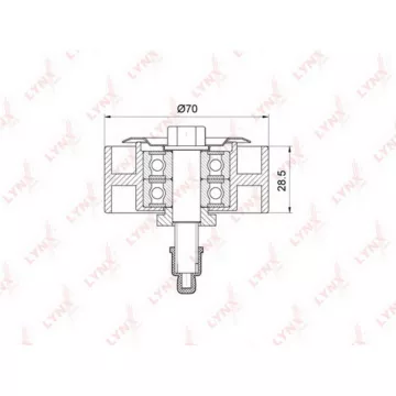 Ролик направляющий / приводной TOYOTA Land Cruiser Prado(120) 3.0D 00> / Dyna 2.5D-3.0D 01> / Fortun