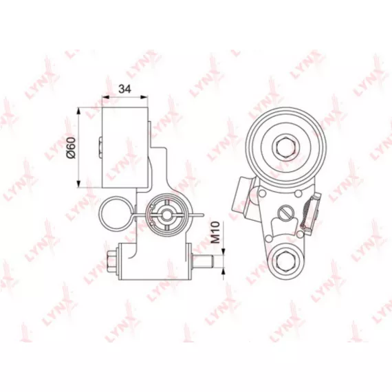 Натяжитель гидравлический с роликом / ГРМ SUBARU Forester(SF/SG/SH) 2.0-2.5 97-13 / Imperza(GC/GD/GH