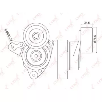 Натяжитель с роликом / приводной HONDA Accord VII 2.0-2.4 03> / CR-V II-IV 2.0-2.4 02> / FR-V 2.0 05