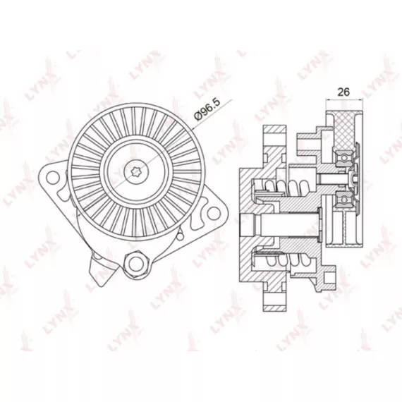 Натяжитель с роликом / приводной MERCEDES-BENZ C240-55(W202/W203) 97-07 / CLK320-55(C208 / C209) 97-
