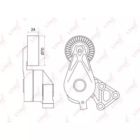 Натяжитель с роликом / приводной AUDI A3 1.9D 00-03 SKODA Fabia 1.9D 03-08 / Octavia(1U) 1.9D 02-10