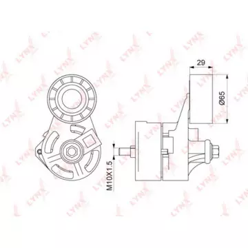 Натяжитель с роликом / приводной FORD Transit 2.4D-3.2D 06>