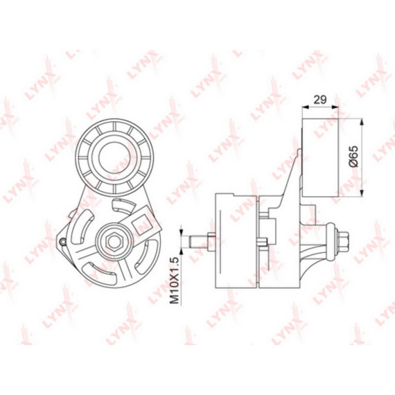Натяжитель с роликом / приводной FORD Transit 2.4D-3.2D 06>