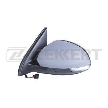 Зеркало в сборе левое / грунтованное / плоское / эл регул / с подогр с повт поворота VW Tiguan 07-