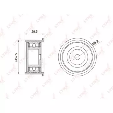 Ролик направляющий / ГРМ CHEVROLET Captiva 2.4 06> / Epica 2.0 05-06 / Evanda 2.0 05> / Lacetti 1.8