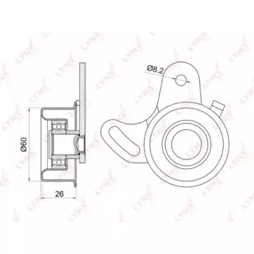 Ролик натяжной / ГРМ HYUNDAI Accent(X3/MC) 1.3-1.6 94-10 / Elantra(XD) 1.6 00-06 / Getz 1.3-1.6 02-0