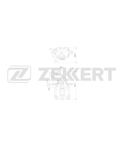 Тормозной суппорт задний левый VW Caddy III 04-