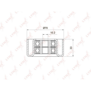 Ролик направляющий / приводной TOYOTA Land Cruiser Prado(120 / 150) 4.0 03>
