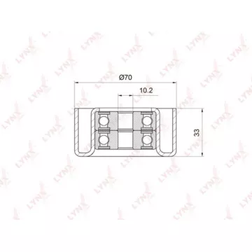 Ролик направляющий / приводной TOYOTA Land Cruiser Prado(120 / 150) 4.0 03>