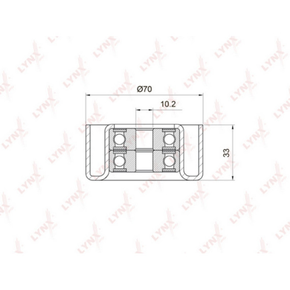 Ролик направляющий / приводной TOYOTA Land Cruiser Prado(120 / 150) 4.0 03>