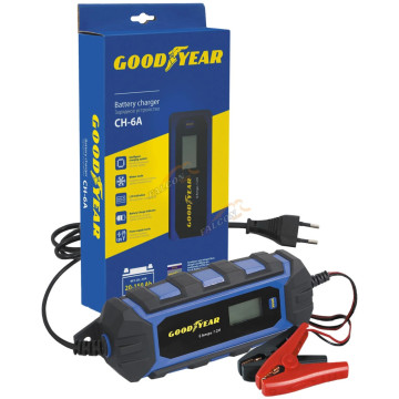 ЗУ 6/12V, 6А, 20-150А/ч (GoodYear) CH6A, дисплей, автомат, импульсное