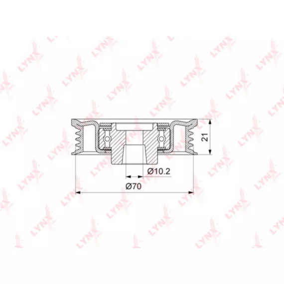Ролик натяжной / приводной MITSUBISHI Colt VI 1.3-1.5 02>