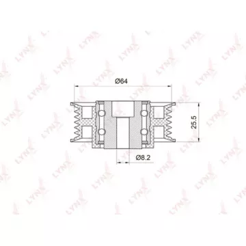 Ролик направляющий / приводной MERCEDES-BENZ C280-36(W202) 93-00 / E280-500(W124/W210) 92-97 / G250D