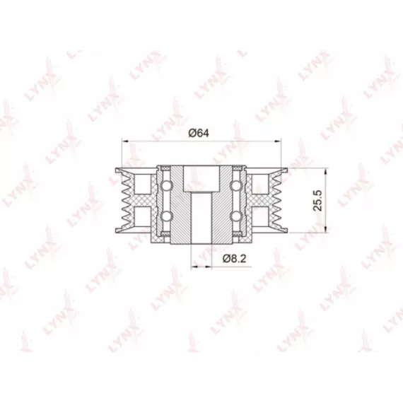 Ролик направляющий / приводной MERCEDES-BENZ C280-36(W202) 93-00 / E280-500(W124/W210) 92-97 / G250D