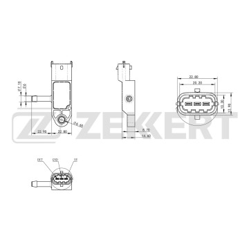 Датчик давления воздуха Dacia Duster 10- Sandero 08- Opel Vivaro A 01- Renault Logan 06- Megane