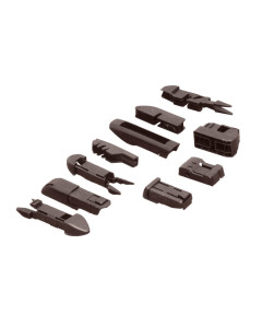 PILENGA Щетка стеклоочистителя универсальная бескаркасная 700mm 11 адаптеров Универсальные