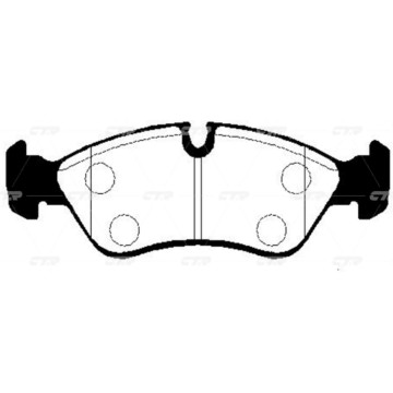 Колодки тормозные дисковые DAEWOO GK0432