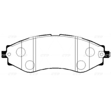 Колодки тормозные дисковые DAEWOO GK0436
