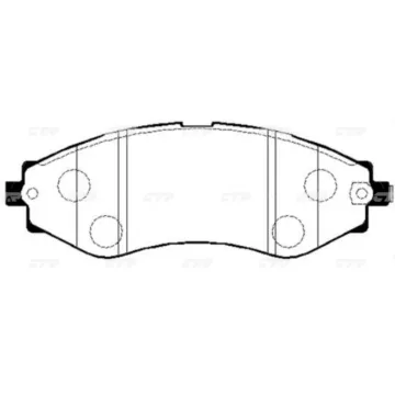 Колодки тормозные дисковые DAEWOO GK0436
