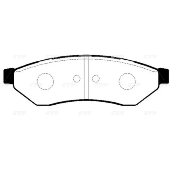 Колодки тормозные дисковые задние CHEVROLET EVANDA GK0446