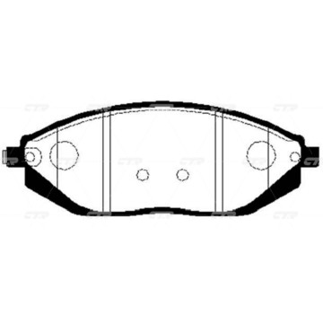 Колодки тормозные дисковые CHEVROLET SPARK GK0451