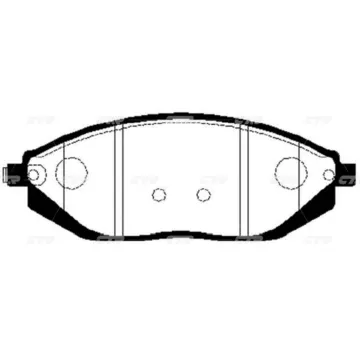 Колодки тормозные дисковые CHEVROLET SPARK GK0451