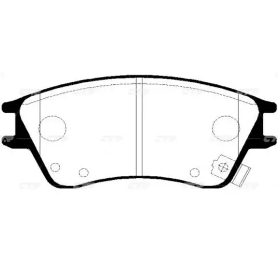 Колодки тормозные дисковые HYUNDAI GK0474