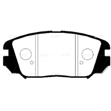 Колодки тормозные дисковые HYUNDAI GK0485