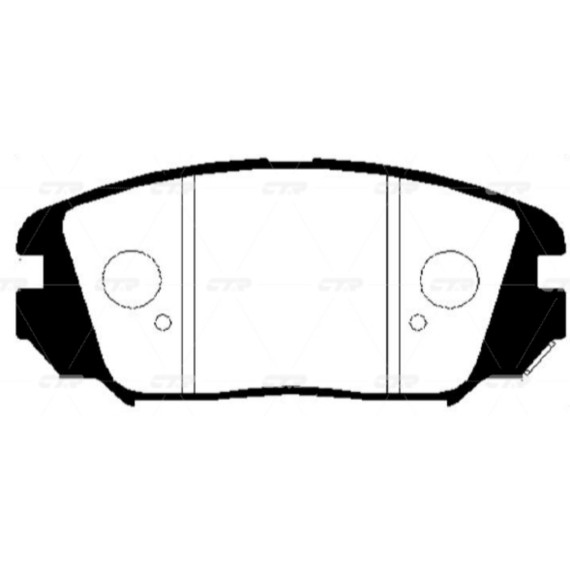 Колодки тормозные дисковые HYUNDAI GK0485
