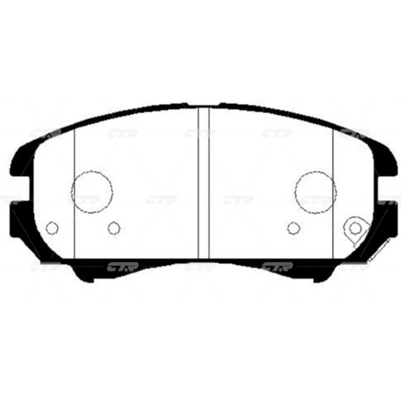 Колодки тормозные дисковые KIA GK0507