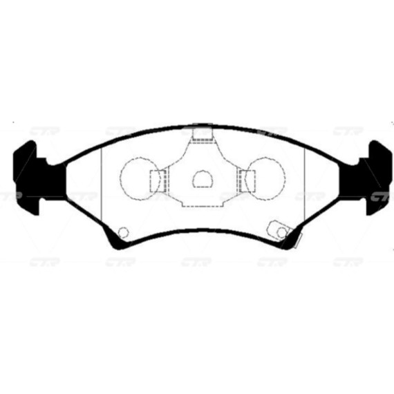 Колодки тормозные дисковые KIA SEPHIA GK0510