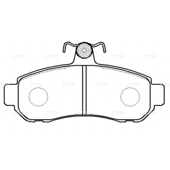 Колодки тормозные дисковые MITSUBISHI GK0569