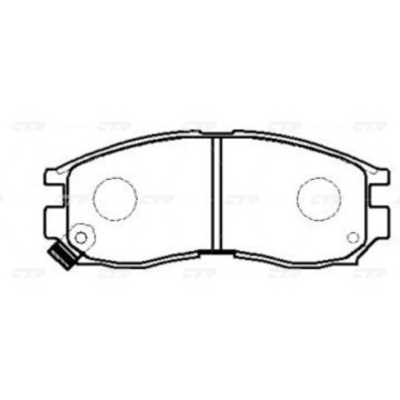 Колодки тормозные дисковын MITSUBISHI GK0575
